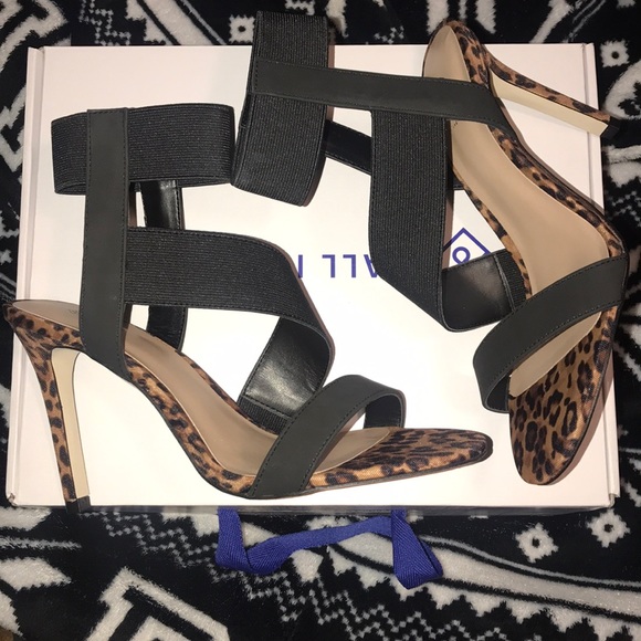 Strappy leopard print heels - Picture 3 of 5